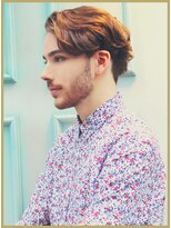 ジジバイワースホワイル(jiji by WORTH WHILE)&nbsp;アッシュブラックウルフマッシュパーマハイライト波巻きショート