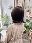 外ハネワンカールパーマ