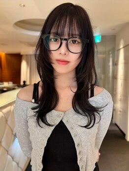 ヤヨイブレインズフェアリー(YAYOI BRAINS fairy)の写真/韓国発！”ハッシュカット”で『小顔効果』◎レイヤー＆くびれで韓国スタイルを取り入れる♪