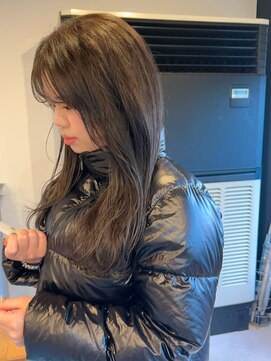 オリーブカラー・顔まわりレイヤー