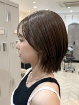 アグ ヘアー タルト 青葉通り店(Agu hair tart)&nbsp;顔周りカット/ミディアムレイヤー/オリーブカラー