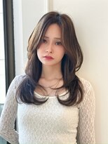 ニューヨークニューヨーク 梅田茶屋町店(NYNY)&nbsp;レイヤーカット　韓国レイヤー　ブラウンベージュ　ブリーチなし