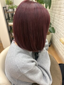 アメイジングヘアー 中沢店(AMAZING HAIR) ダブルカラー×チェリーレッド