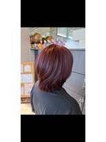 アース 南福島店(HAIR&MAKE EARTH)&nbsp;ショートウルフ  ベリピ×パープル