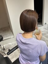 ロダ ヘアー(RODA hair)&nbsp;秋色ブラウンの艶ミニボブ