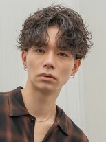 バイフィフス 原宿/表参道(by fifth)&nbsp;原宿微分けセンターパートシャドウパーマブラウンカラー刈り上げ
