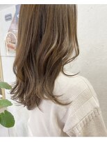 ロンドプランタン 恵比寿(Lond Printemps)&nbsp;ベージュカラー　ゆるふわミディアムヘア