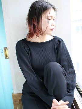 バース(BIRTH) 天神【BIRTH】ミストバング グレーベージュひし形シルエット4