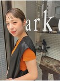 オン眉バング マットカラー キュッとくくって