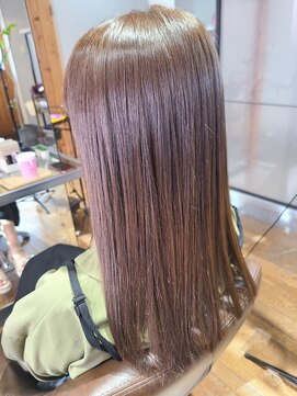 イリス(Iris) 髪質改善ストレート☆ピンクベージュ