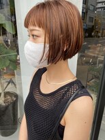ヘアー アイス ルーチェ(HAIR ICI LUCE)&nbsp;収まりのいい丸みボブ、ミニボブスタイル／大矢