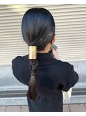 お呼ばれタイトヘアアレンジ