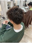 波巻きパーマ