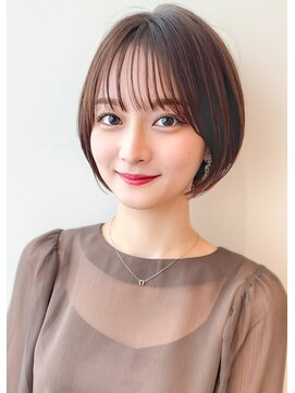 ルエ(rue) ひし形ショートボブ×ショートカット×前髪あり20代30代40代50代