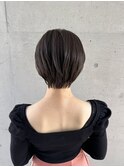 刈り上げ女子♪襟足スッキリ大人キレイなショートボブ 30代40代