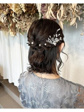 トリコ ショップアンドヘアサロン(tricot shop hair salon) ハーフアップ♪yu