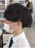 ツイストスパイラル×刈り上げマッシュ