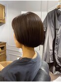 切りっぱなしボブ