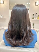 アール ヘアー デザイン(r hair design)&nbsp;ゆるふわロングベージュカラーブリーチしない透明感カラー