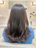 ゆるふわロングベージュカラーブリーチしない透明感カラー