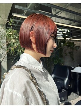 ビューズ オオサカ(VIEWS OSAKA) オレンジカラー×ミニボブ