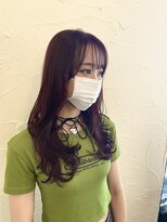 ヘアー ミュゼ 柱店(HAIR Musee) !ブリーチ無しダブルカラー!カシスレッド