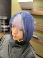 ガルボ ヘアー(garbo hair) ハイトーン ブリーチ2回 デザインカラー 10代 20代