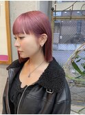 ピンクベージュボブ