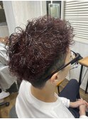 ジェットモヒカン×ディープレッド【TELA HAIR】
