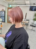 ヒビヲ(HIBIO)&nbsp;ショートボブ切りっぱなしボブタッセルボブベージュカラー横浜