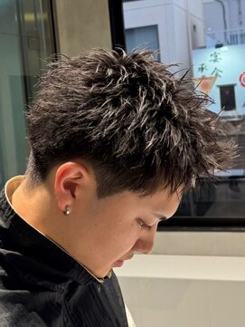 ニコ トウキョウ ロジック(nico TOKYO Logic) 刈り上げアップバングスパイキーショートパーマスパイラルパーマ