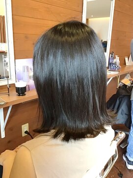 ピールアーク(peal ark) きりっぱなしボブ×ダークトーンオリーブベージュ