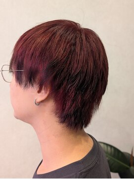 イリエヘア 川口(irier hair) メンズショートレッドエンドカラー