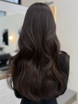 暗髪/黒髪/地毛風カラー/レイヤーカット
