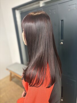 モコヘアーフロール(MOCO hair flor) ワンカラーで作るグロウボルドー