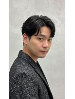 アッシュ 桜木町店(Ash)&nbsp;横浜桜木町 ニュアンスパーマ×センターパート 毛流れマッシュ