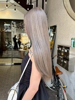 ヘアプレイスソル (HAIR PLACE SoL)&nbsp;ブリーチカラー/ミルクティーアッシュ/ストレートロング