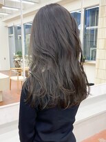 パークレーン アイス イヴェン(park lane ICI yeven) ブリーチなしロングレイヤーボブダブルカラー春カラーグレージュ