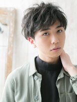 トニーアンドガイメン ホテル京阪仙台店(TONI&GUY MEN)&nbsp;スパイラルパーマ無造作カジュアル黒髪フェザーマッシュk仙台