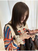 <ゲスト>たっぷりのレイヤーカットとオリーブグレージュ