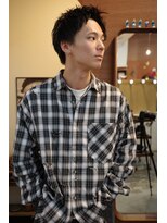 エディ(Edy) メンズスパイキーショートツイストスパイラルパーマ眉毛カット
