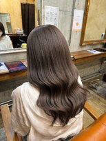 美容室カードル 新小岩店(Cadre) グレージュ/アンブレラカラー/韓国風コテ巻き