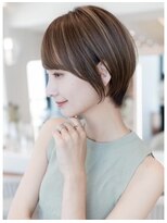 オースティン 調布アミックス(AUSTIN) デザインカラーレイヤーカットウェットヘアオリーブベージュ
