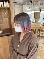カウチ(Kauti)&nbsp;ダークパープル/ナチュラルショート/夏のヘアアレンジ/池袋