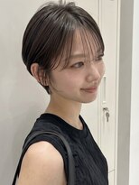 カバーヘア 上尾西口店(COVER HAIR) 秋カラーブリーチなし大人丸みハンサムショートカットp上尾