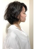 【パーマ】おしゃれでしっかりショートボブパーマ