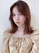 カナン 銀座(CANAAN)&nbsp;ロブ　外国人地毛風　オレンジブラウン　2wayバング