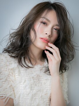 カバーヘアアンドスパ ブリス 浦和(COVER HAIR&SPA bliss) 黒髪艶カラー濡れ髪セミウェットウェーブx浦和30代40代50代