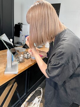 ヴェルダ 池袋店(verda) 【VERDAお客様】ブロンドベージュ　ボブ　mizuno