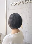 水平ボブ＋ふんわり